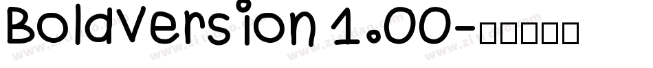 BoldVersion 1.00字体转换